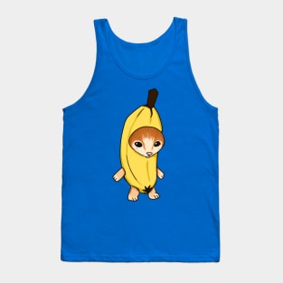 Banana cat Tank Top